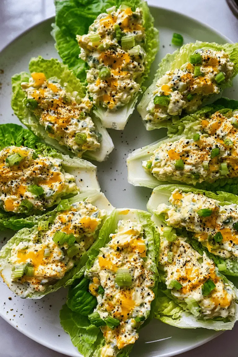 Egg Salad Lettuce Boats