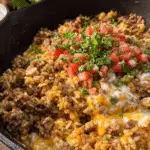 Cheesy Beef and Rice Skillet