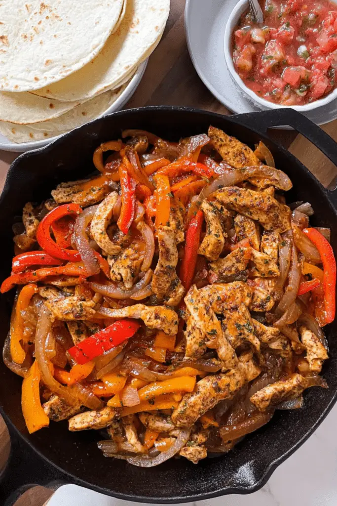One Pan Chicken Fajitas