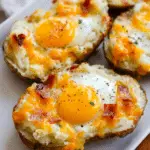 Twice Baked Loaded Breakfast Potatoes