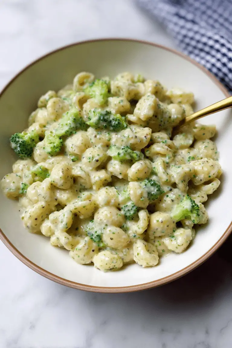 Cheesy and Creamy Broccoli Pasta Recipe