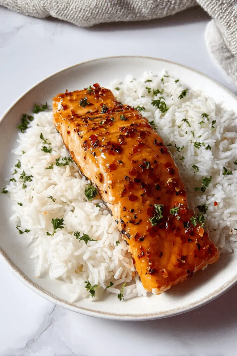 Hot Honey Glazed Salmon