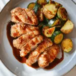 Breaded Chicken with Roasted Potatoes & Zucchini