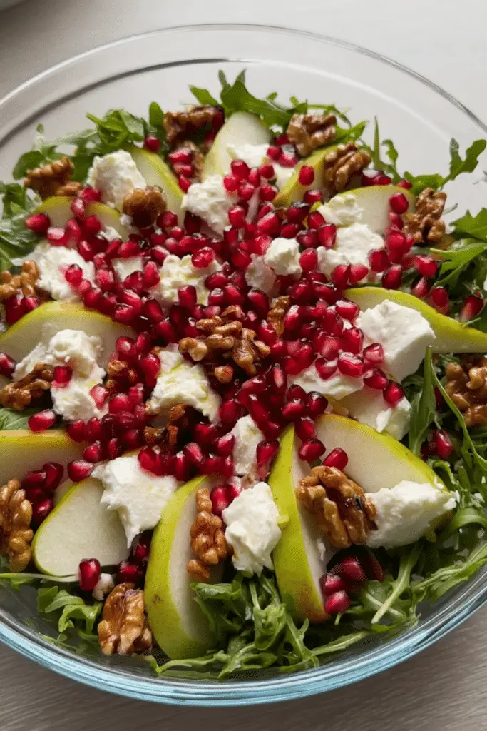 Festive Pear & Pomegranate Salad