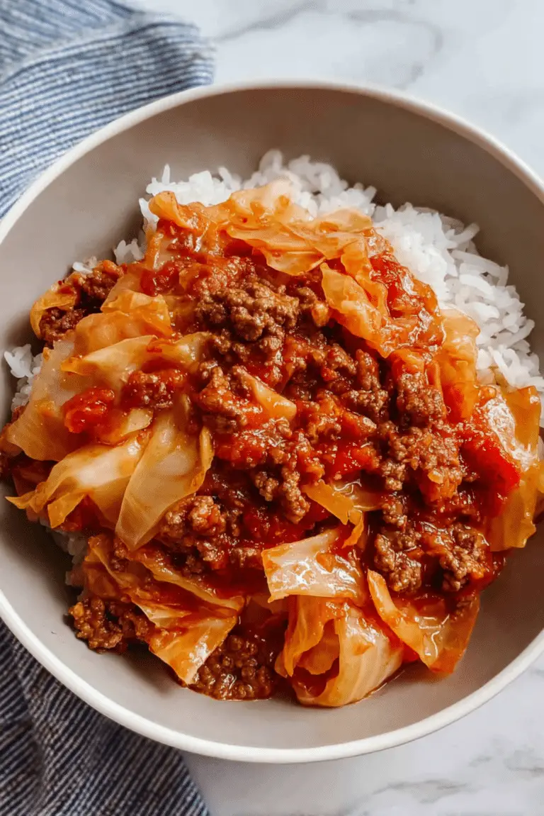 Ground Beef and Cabbage