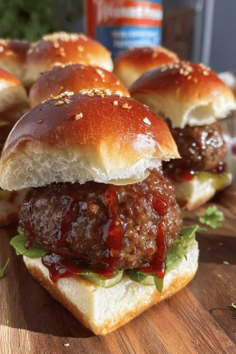 Mini Meatloaf Sliders on Hawaiian Rolls
