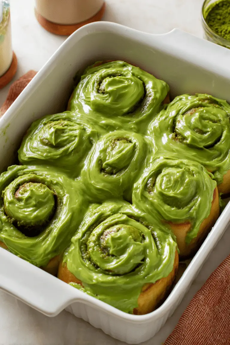 Matcha Cinnamon Rolls