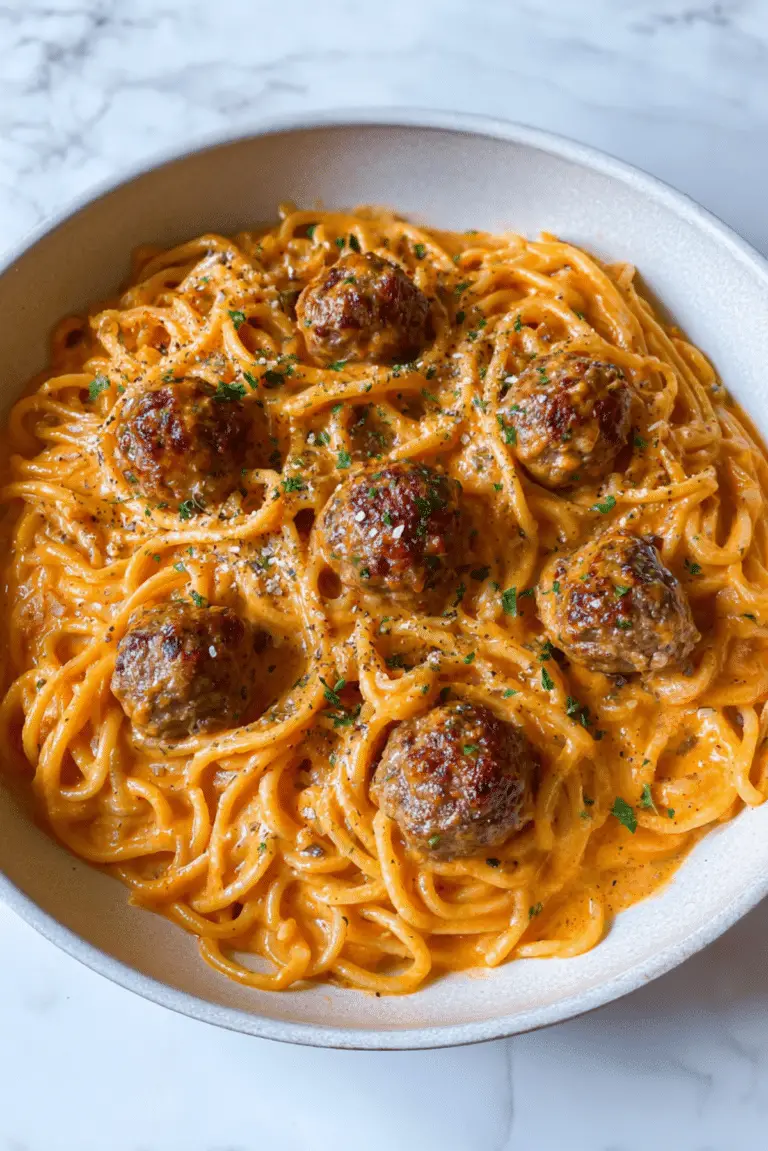 Creamy Spaghetti and Meatballs Recipe
