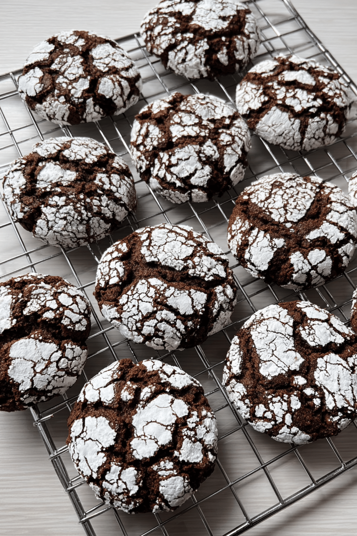Viral Chocolate Crinkle Cookies