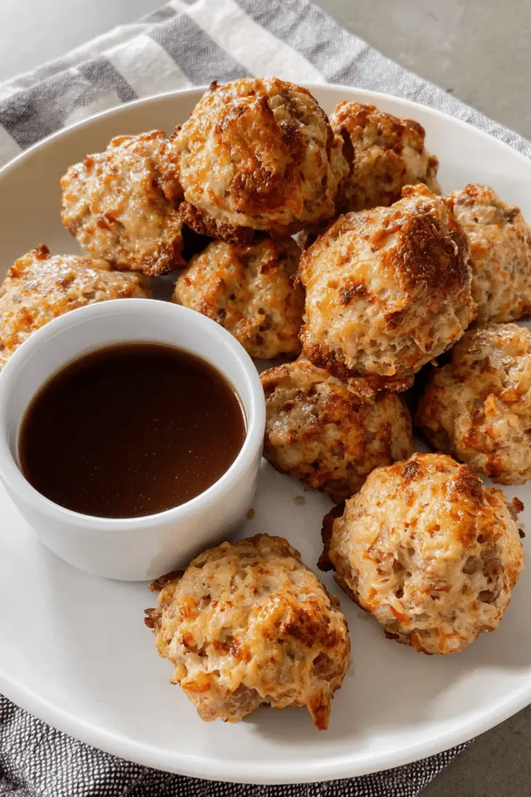 Smoked Cream Cheese Sausage Balls