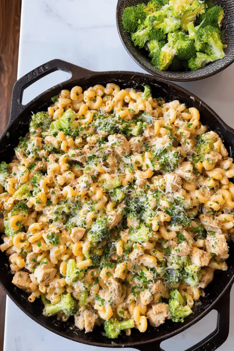 Cheesy Chicken Broccoli Mac