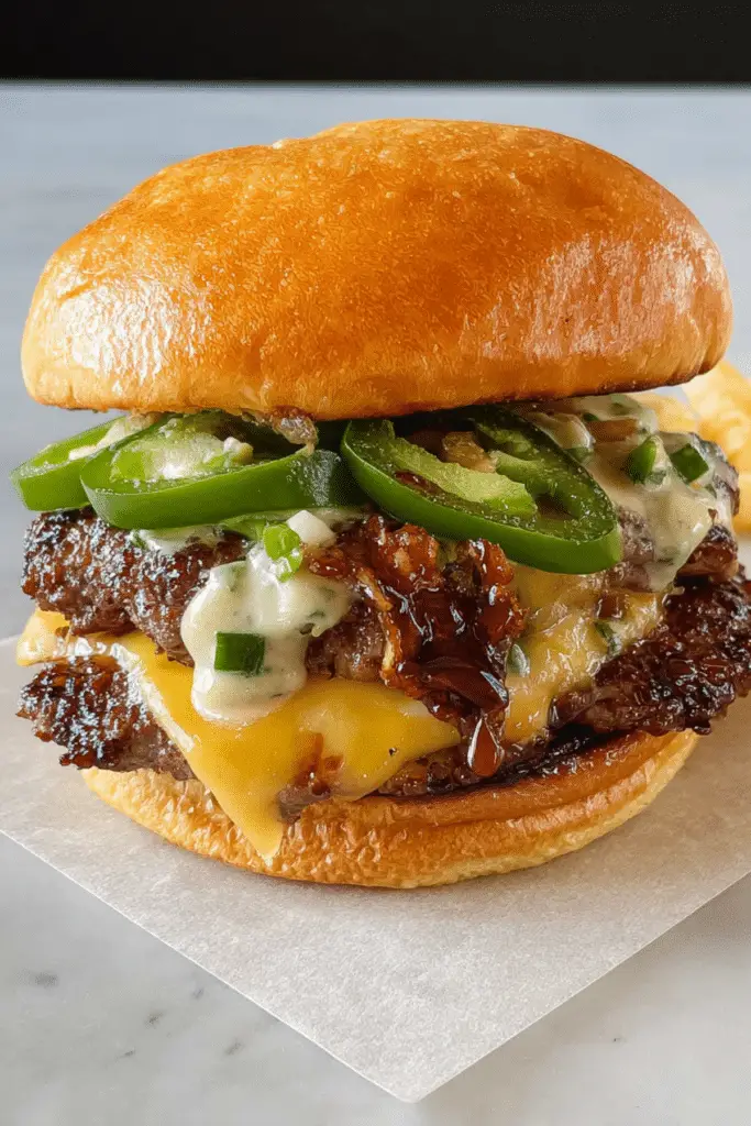 Jalapeño Popper Smash Burgers