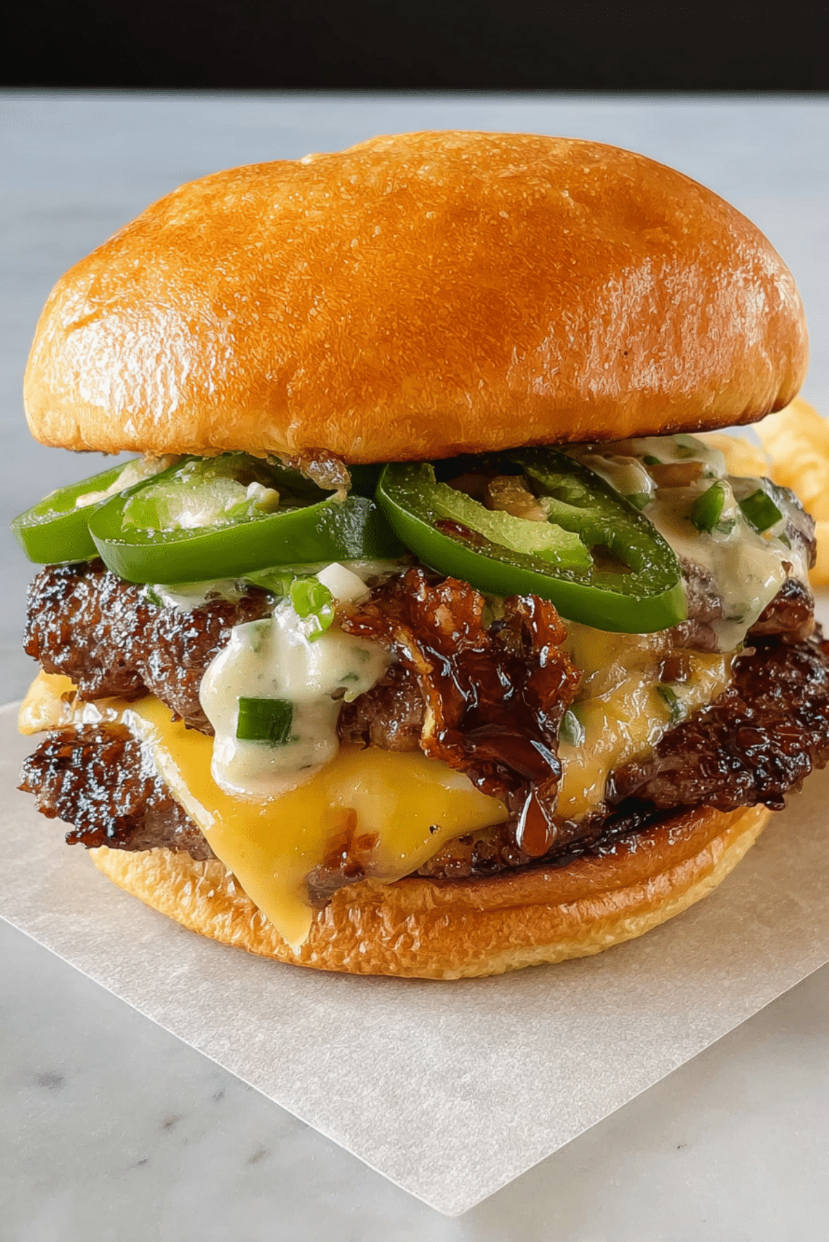 Jalapeño Popper Smash Burgers