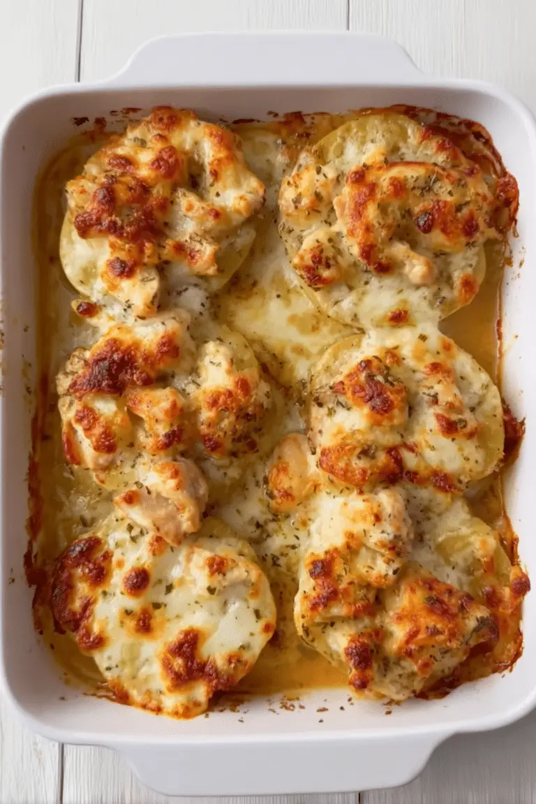 Cheesy Chicken and Potato Tray Bake