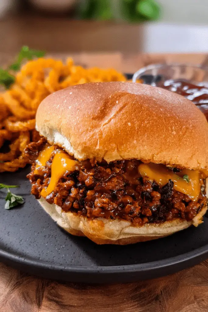 Beef and Cheddar Sloppy Joes