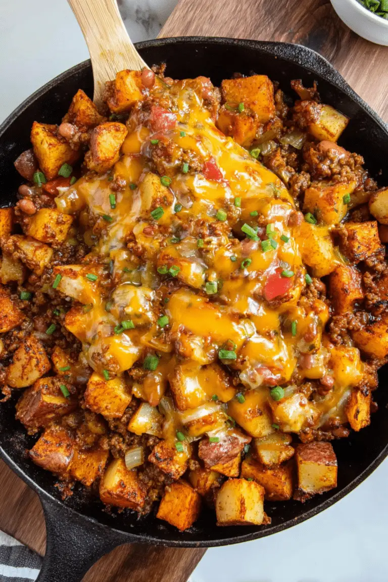 Chili Cheese Potato Skillet