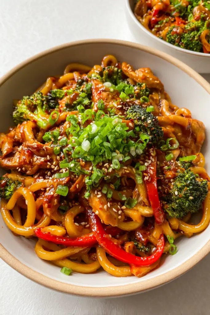 Honey Chipotle Chicken Udon