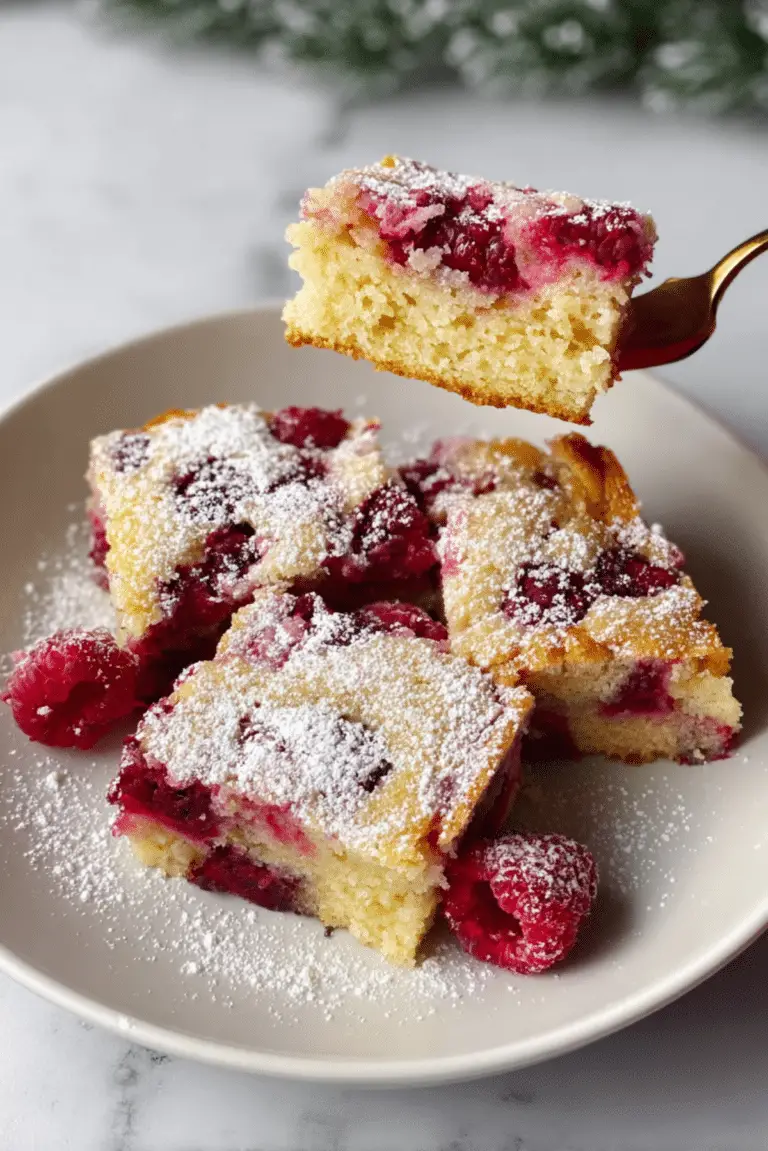 Raspberry Sheet Pan Cake Recipe
