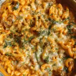 Creamy Sriracha Beef and Spinach Pasta