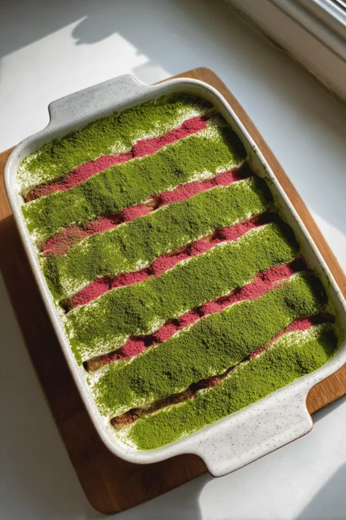 MATCHA & CHERRY PANETTONE TIRAMISU