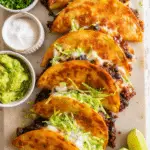 Crispy & Cheesy Black Bean Tacos