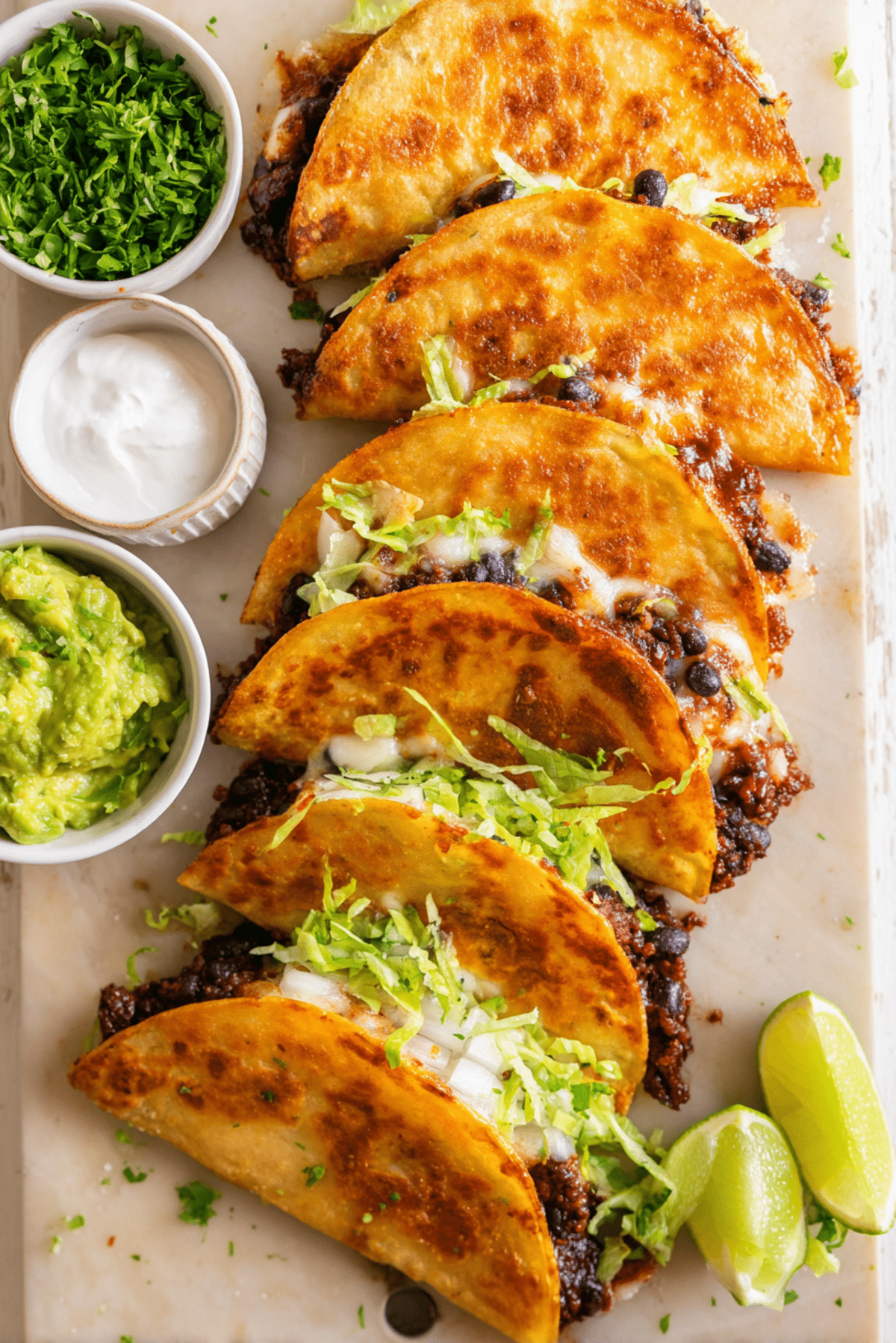 Crispy & Cheesy Black Bean Tacos