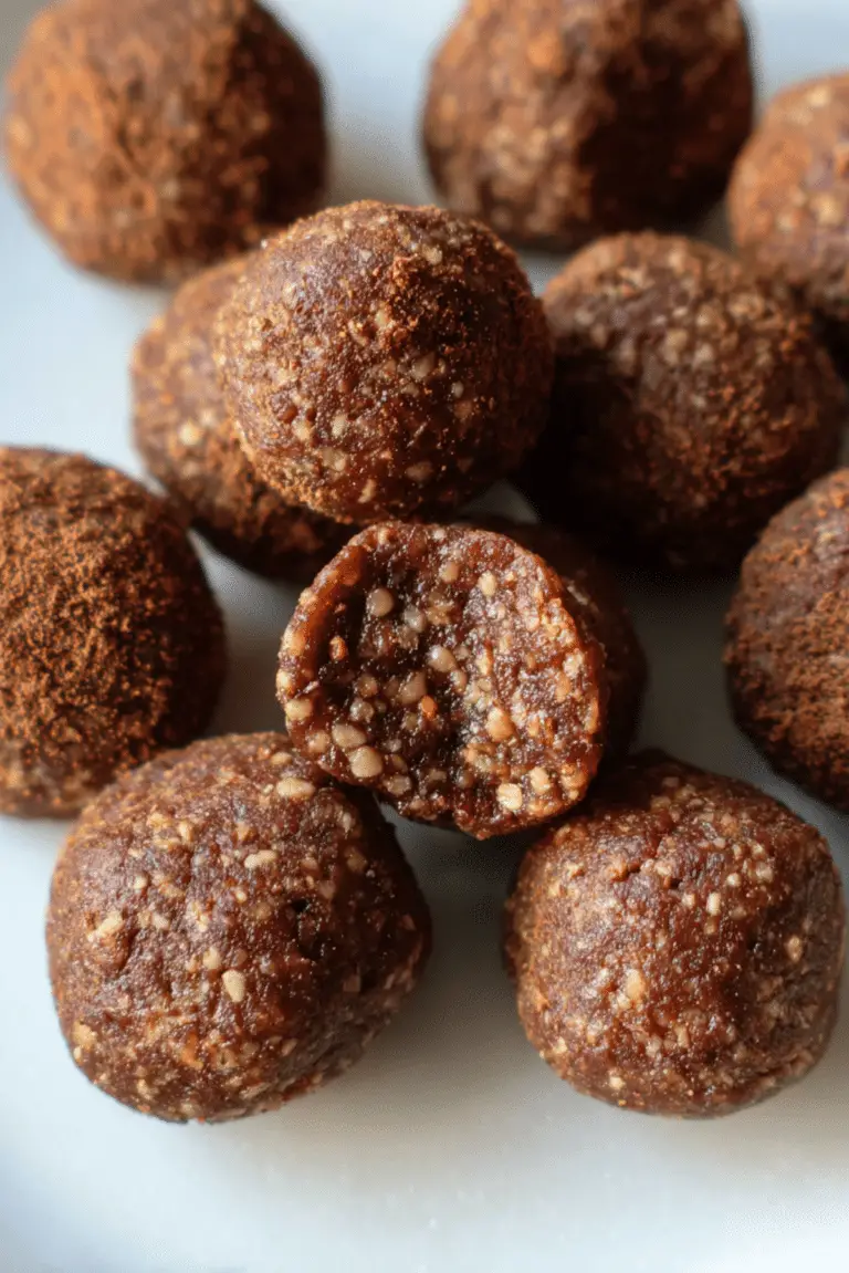 Chocolate Banana Date Truffles