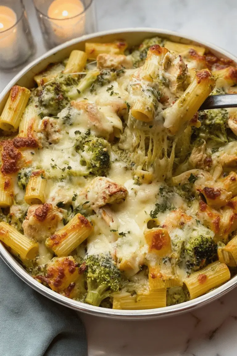 Creamy Pesto Chicken and Broccoli Pasta Bâle