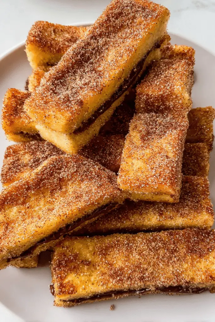 Nutella Stuffed French Toast Sticks
