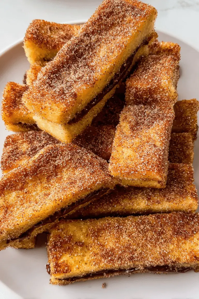 Nutella Stuffed French Toast Sticks