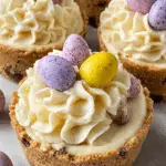 6-ingredient mini eggs cheesecakes
