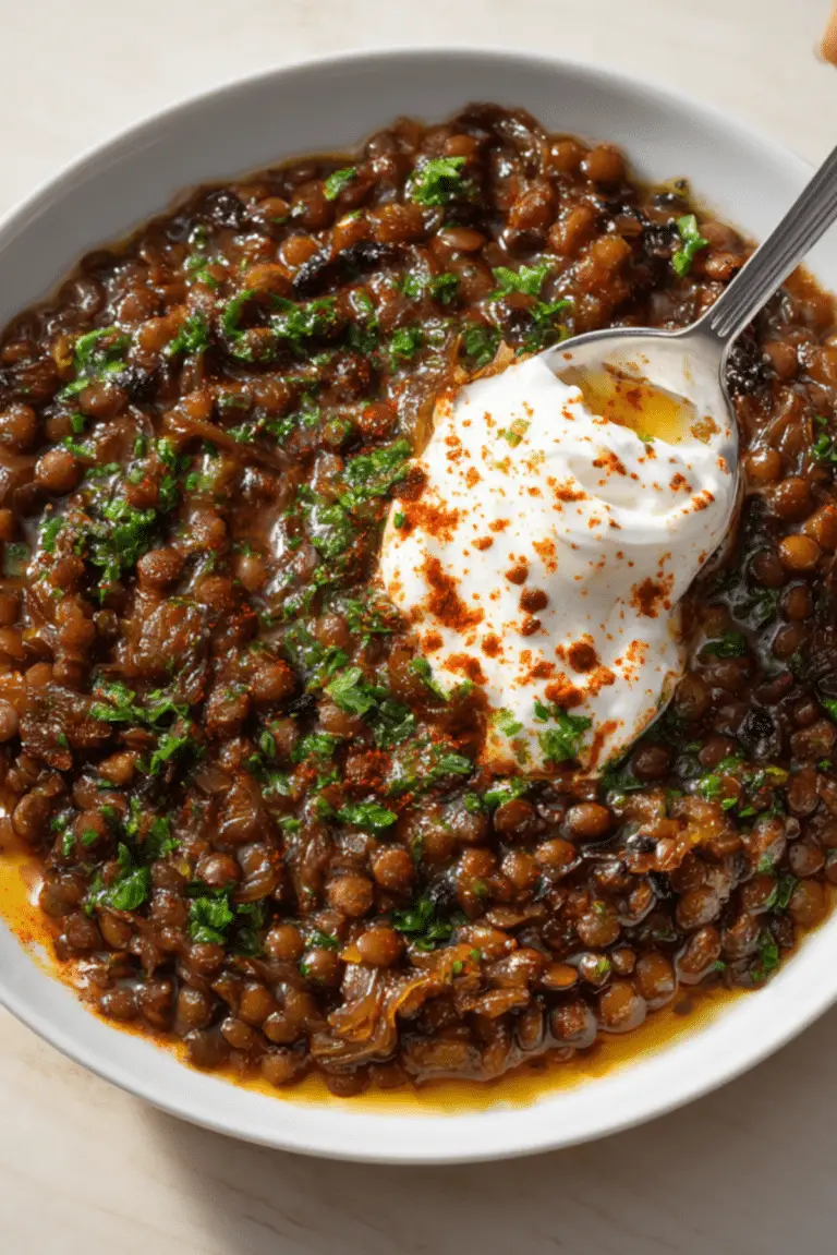 Caramelised Onion Lentils