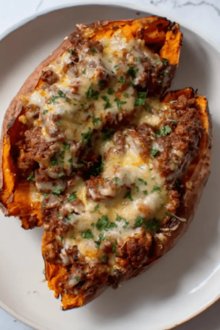 Protein Loaded Sweet Potato Boats