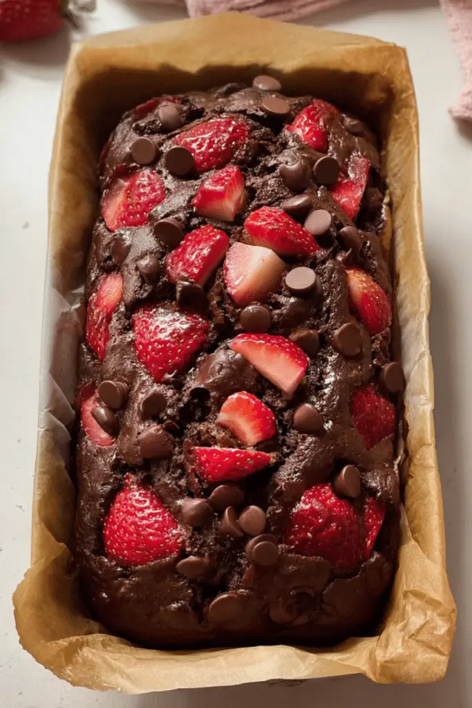 Chocolate Strawberry Banana Bread