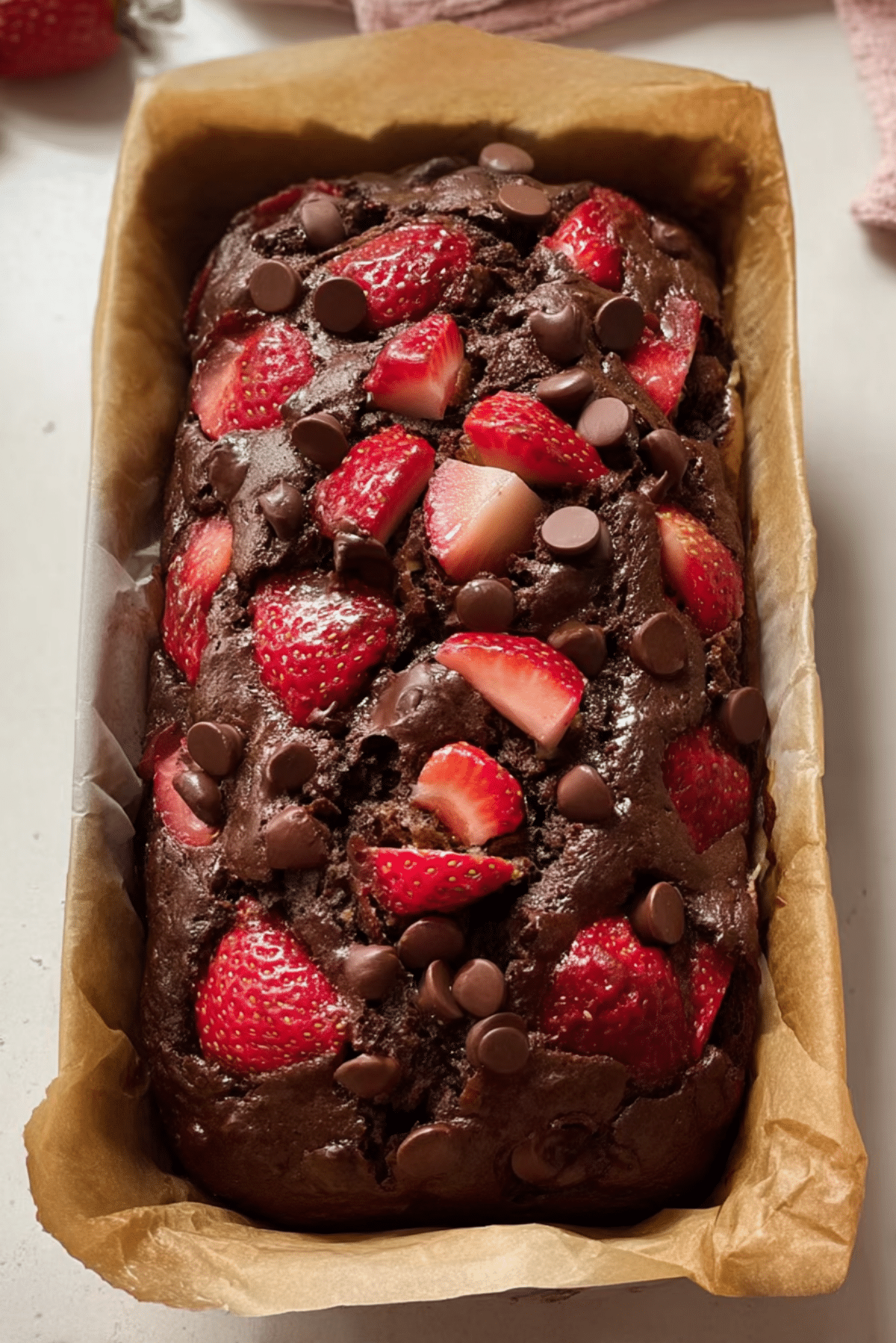 Chocolate Strawberry Banana Bread