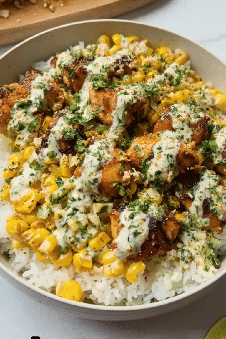 Protein Power-Up Street Corn Chicken Bowl Bliss