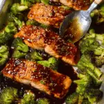 Sheet Pan Salmon with Sesame, Soy, & Ginger