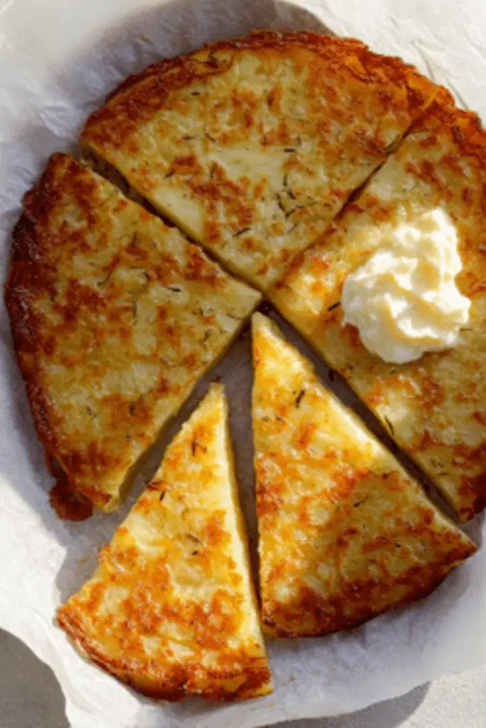 Crispy Cheese and Potato Bake