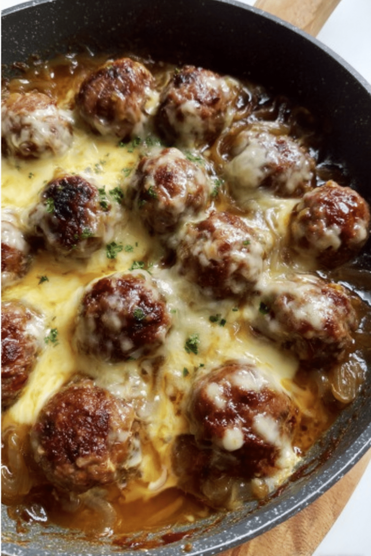 French Onion Meatballs