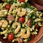 Hailey’s Burrata Pesto Pasta Salad