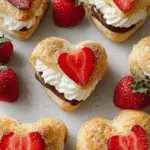 Nutella Strawberries & Cream Puffs