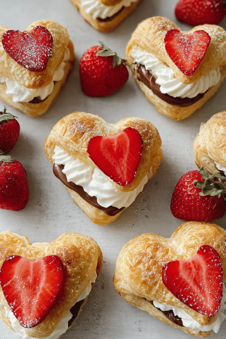 Nutella Strawberries & Cream Puffs