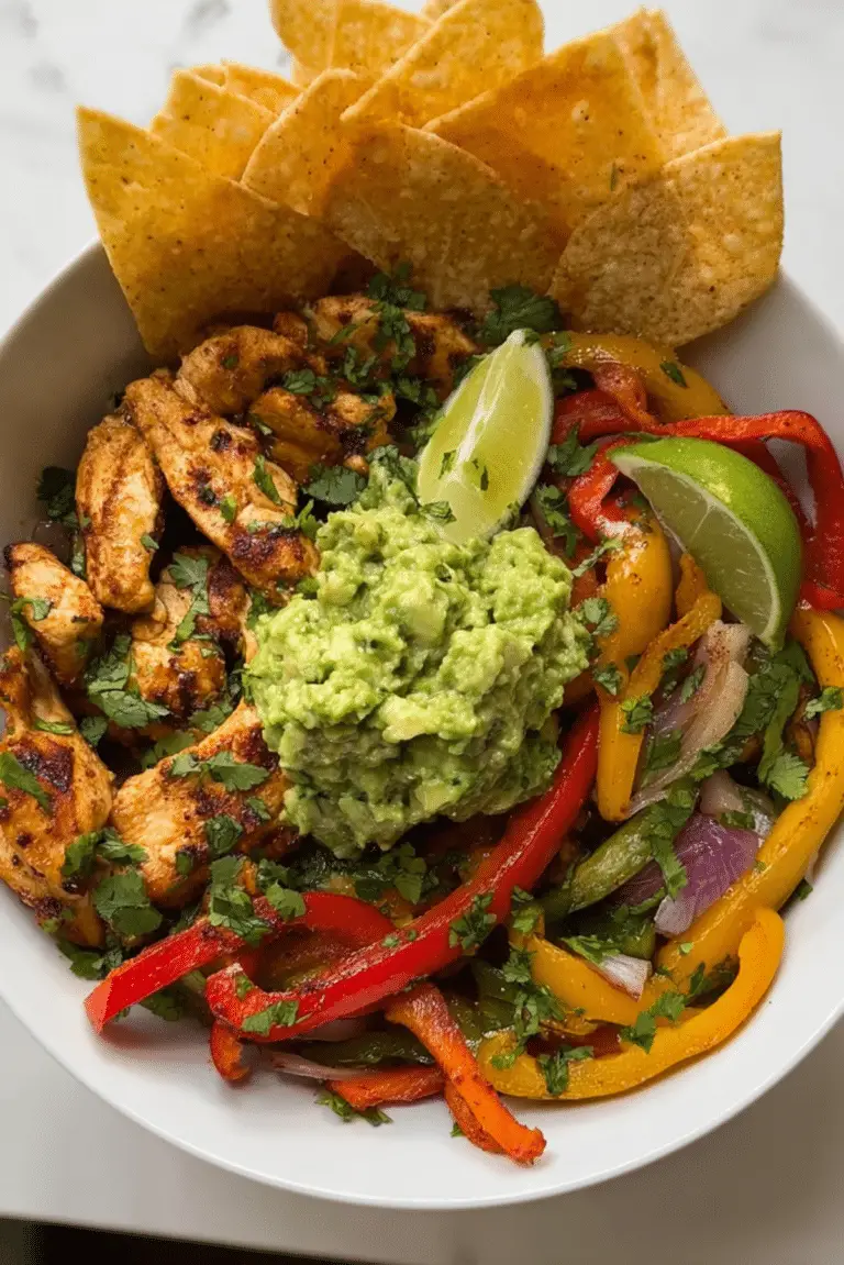 One Pan Chicken Fajitas