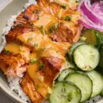 Air Fryer Crispy Salmon Bites with a Low Cal Chipotle Sauce