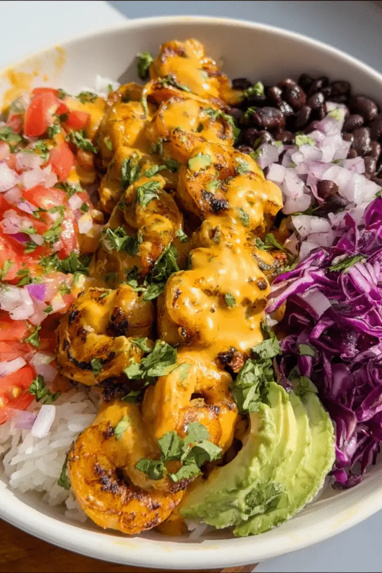 EASY 30 minute Chipotle Lime Shrimp Bowl