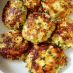 Cheesy Zucchini Chicken Fritters