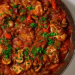 Chicken Cacciatore with Polenta