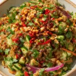 Crispy Rice Salad with Peanut-Chili Dressing