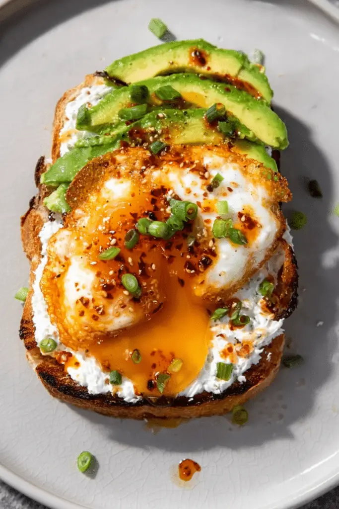 Chili Crisp Fried Egg Toast
