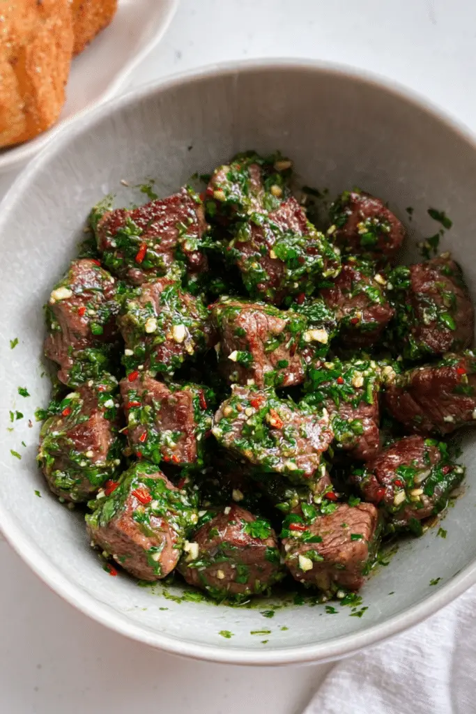 Steak Bites with Chimichurri (air Fryer)